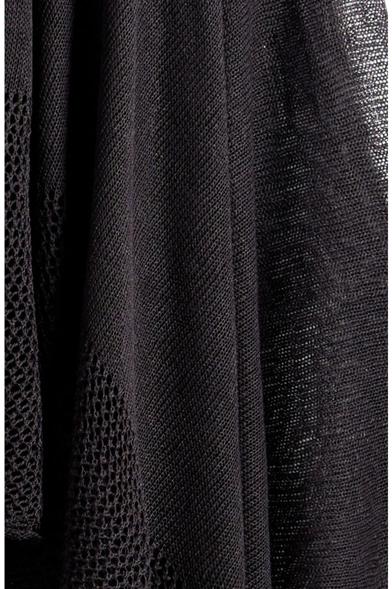 Mesh Throw Over, Alternate, color, BLACK