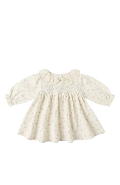 Callie Long Sleeve Organic Cotton Dress & Bloomers (Baby)