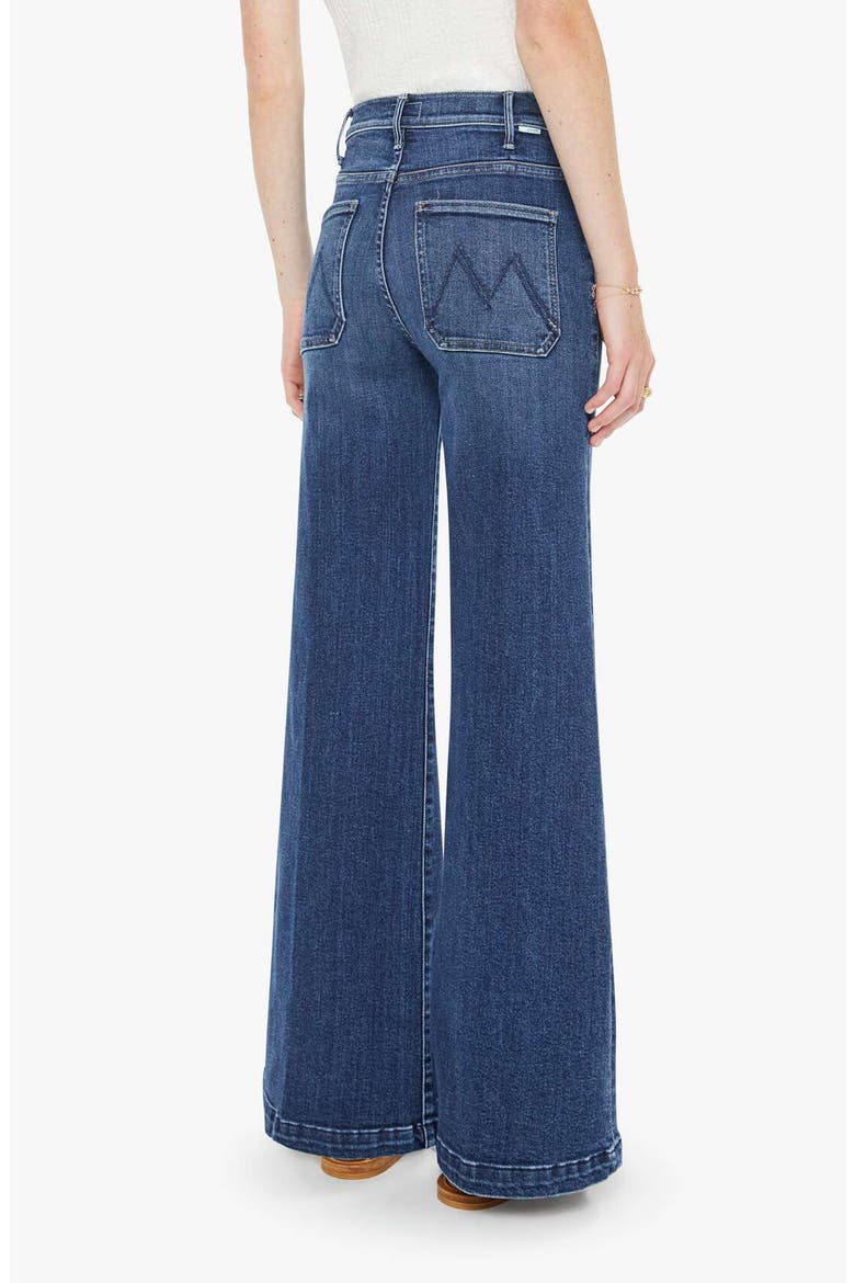Hustler Roller Patch Flare Leg Jeans, Alternate, color, ONE LAST SHOT