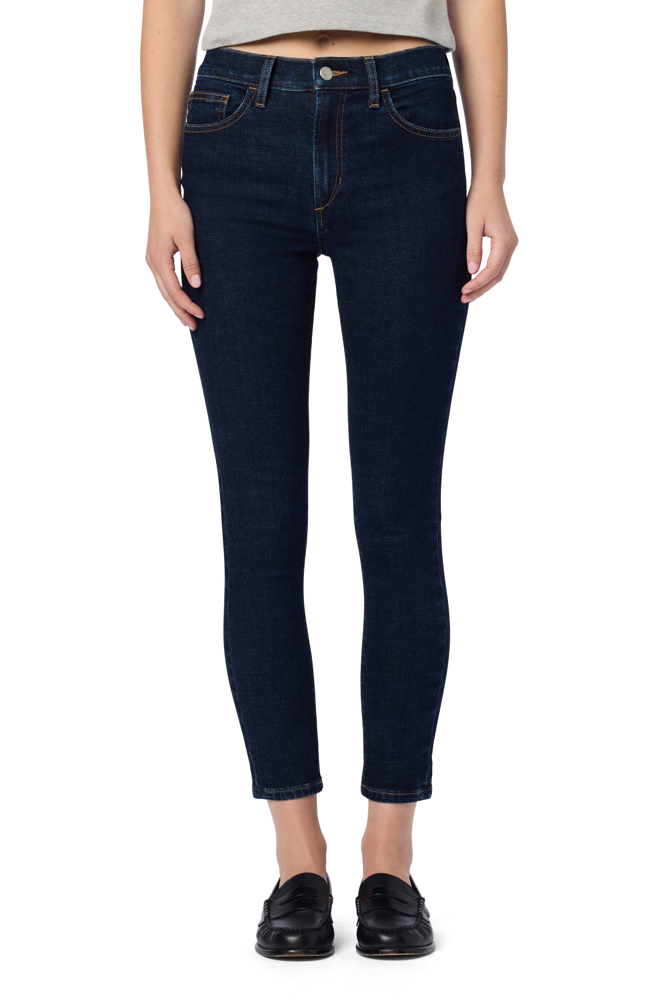 High Waist Ankle Skinny Jeans