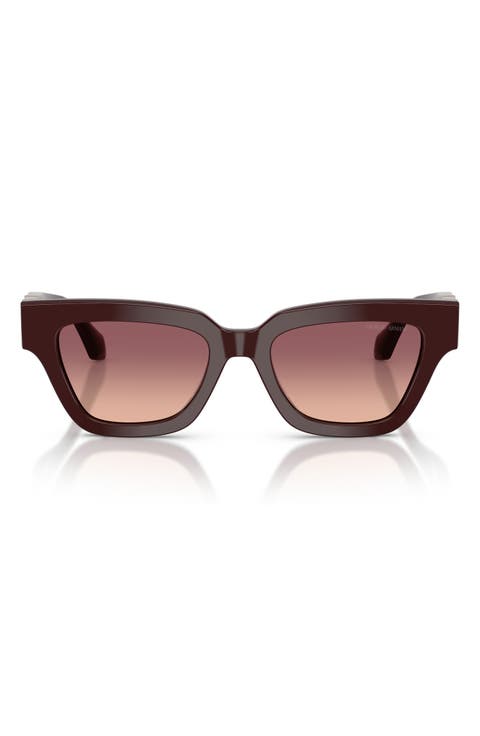 50mm Gradient Cat Eye Sunglasses