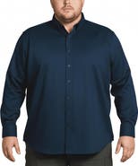 Regent Row Men’s Big and Tall Commuter Shirt, Long Sleeve Button Down, Tailored Fit, Spread Collar, Performance Fabric, Stylish & Casual Breathable Shirt