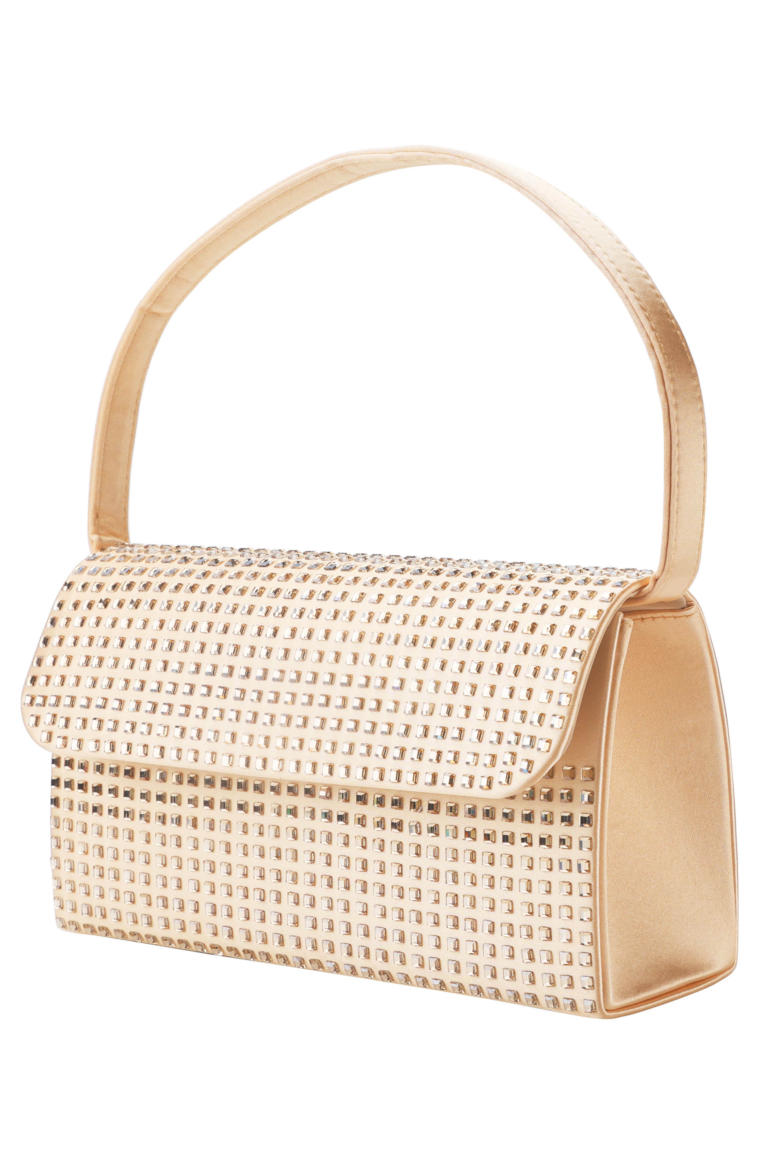 Shana Rhinestone Handbag, Alternate, color, GOLD