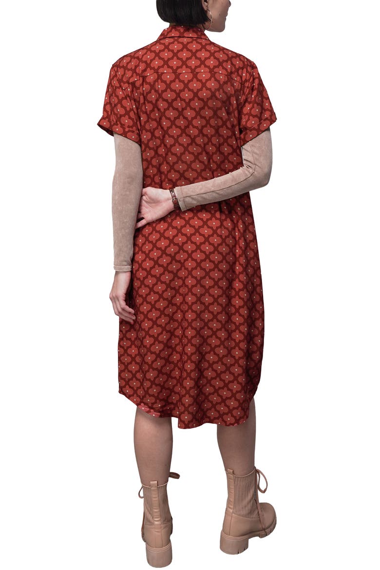 The Empower Shirt Dress, Alternate, color, MODERN FLEUR CINNAMON