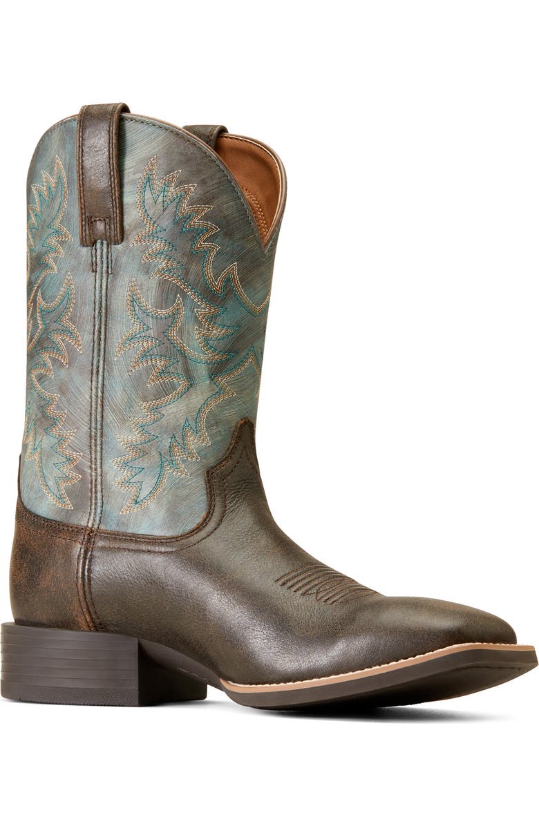 Ariat Sport Latigo Square Toe Roper Heel Boot, Main, color,