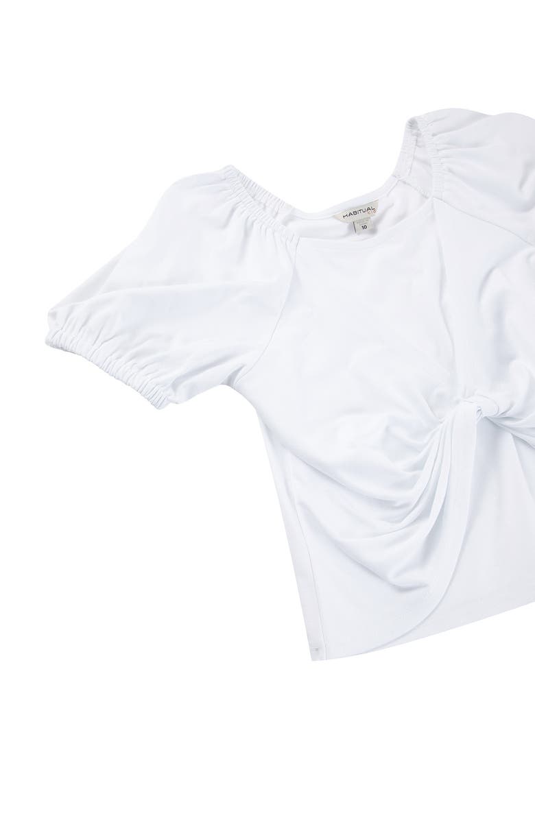Habitual Kids ' Twist Front Puff Sleeve Top, Alternate, color, 