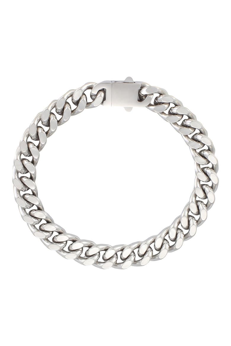 Men's Tarnish Resistant Silver Bracelet, Main, color, SILVER