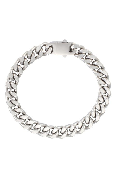 Men's Tarnish Resistant Silver Bracelet