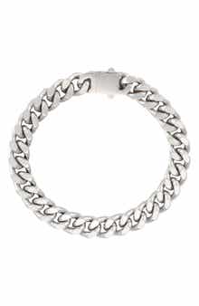 Men's Tarnish Resistant Silver Bracelet