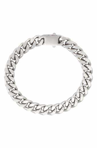 Men's Tarnish Resistant Silver Bracelet