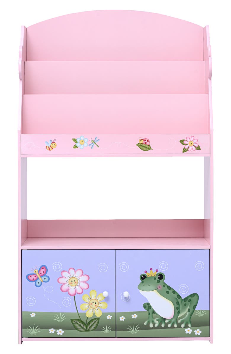 Teamson Kids Fantasy Fields Magic Garden 3-Tier Wood Bookshelf, Alternate, color,