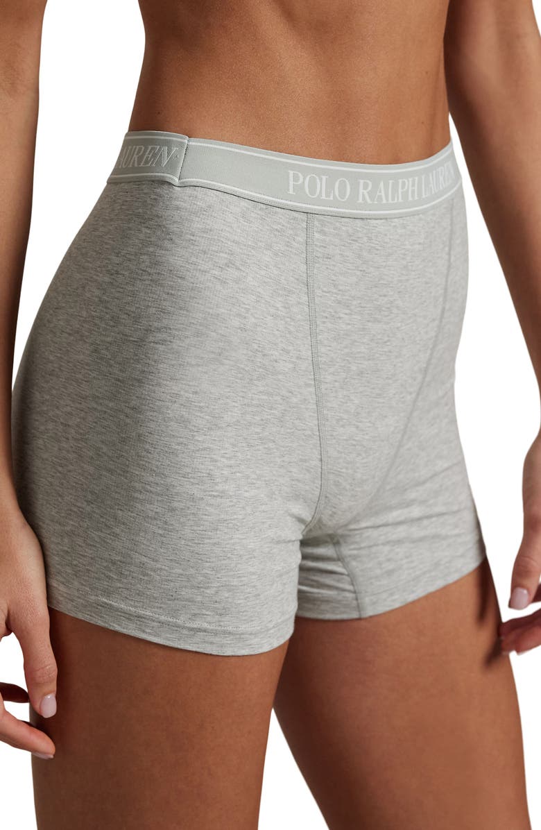 Polo Ralph Lauren Logo Band Knit Boxers, Alternate, color, Heather Grey