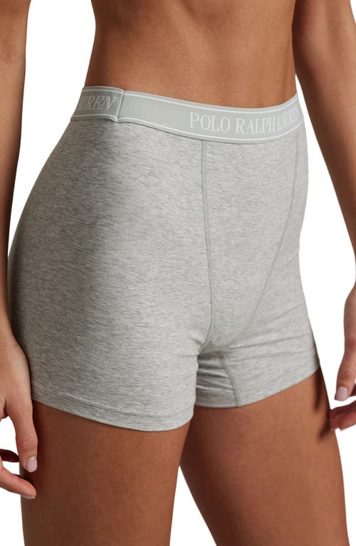 Polo Ralph Lauren Logo Band Knit Boxers In Gray