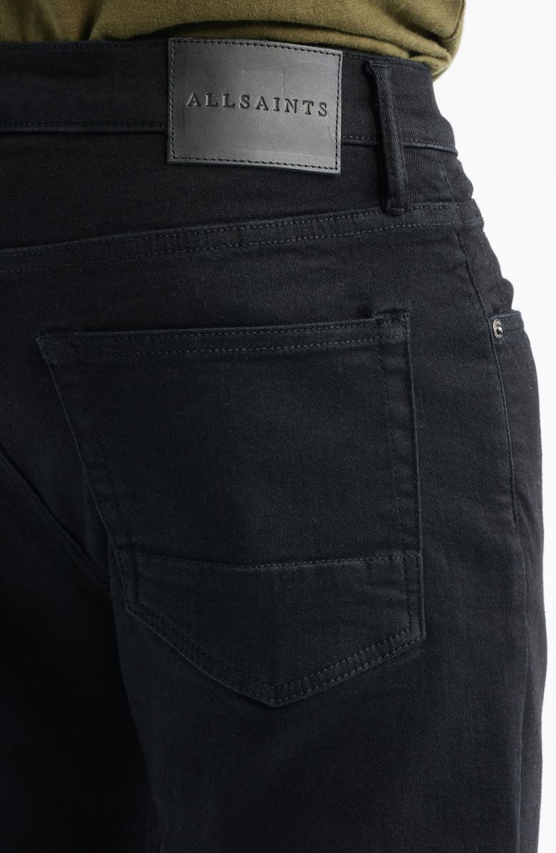AllSaints Sid Ultraskinny Jeans, Alternate, color, Jet Black