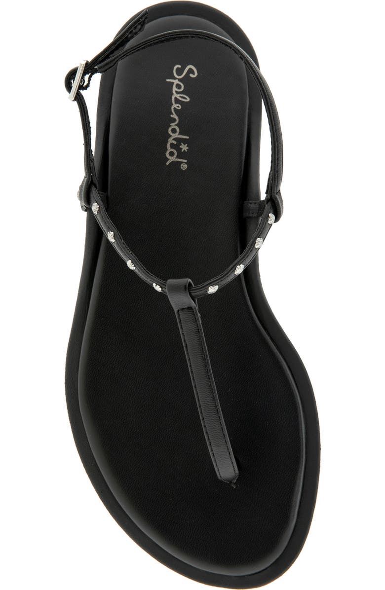 Splendid Asher Studded T-Strap Sandal, Alternate, color, Black