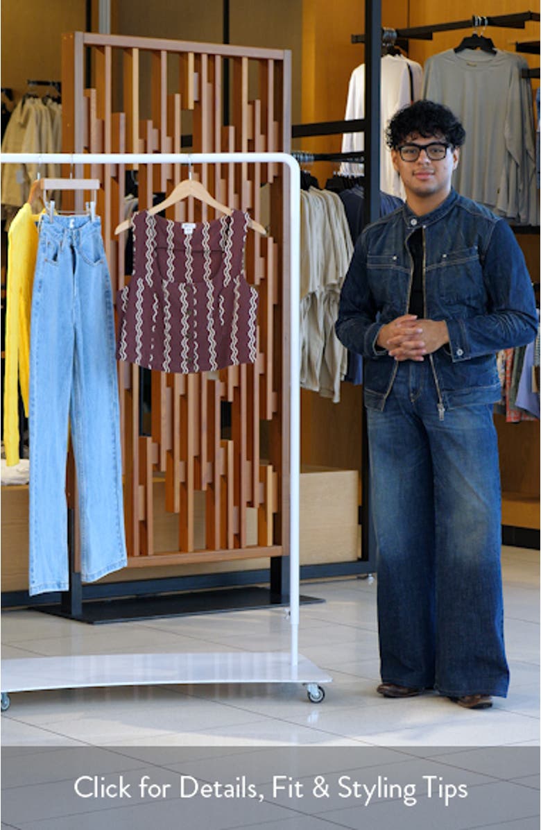 Another Wave Crop Cotton Blend Button-Up Tank Top, sales video thumbnail