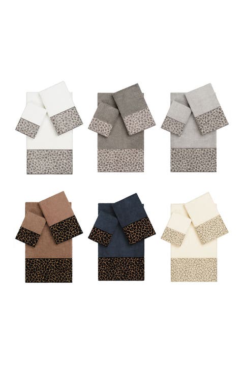 Spots 3-Piece Embellished Towel - Midnight Blue