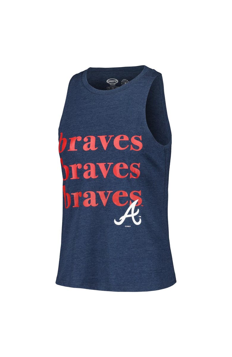 CONCEPTS SPORT Women's Concepts Sport Charcoal/Navy Atlanta Braves Meter Muscle Tank and Pants Sleep Set, Alternate, color, 