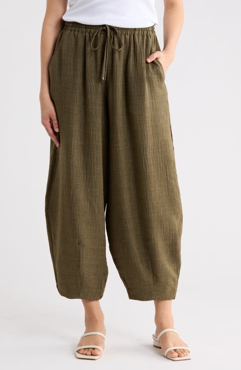 Drawstring Lantern Pants