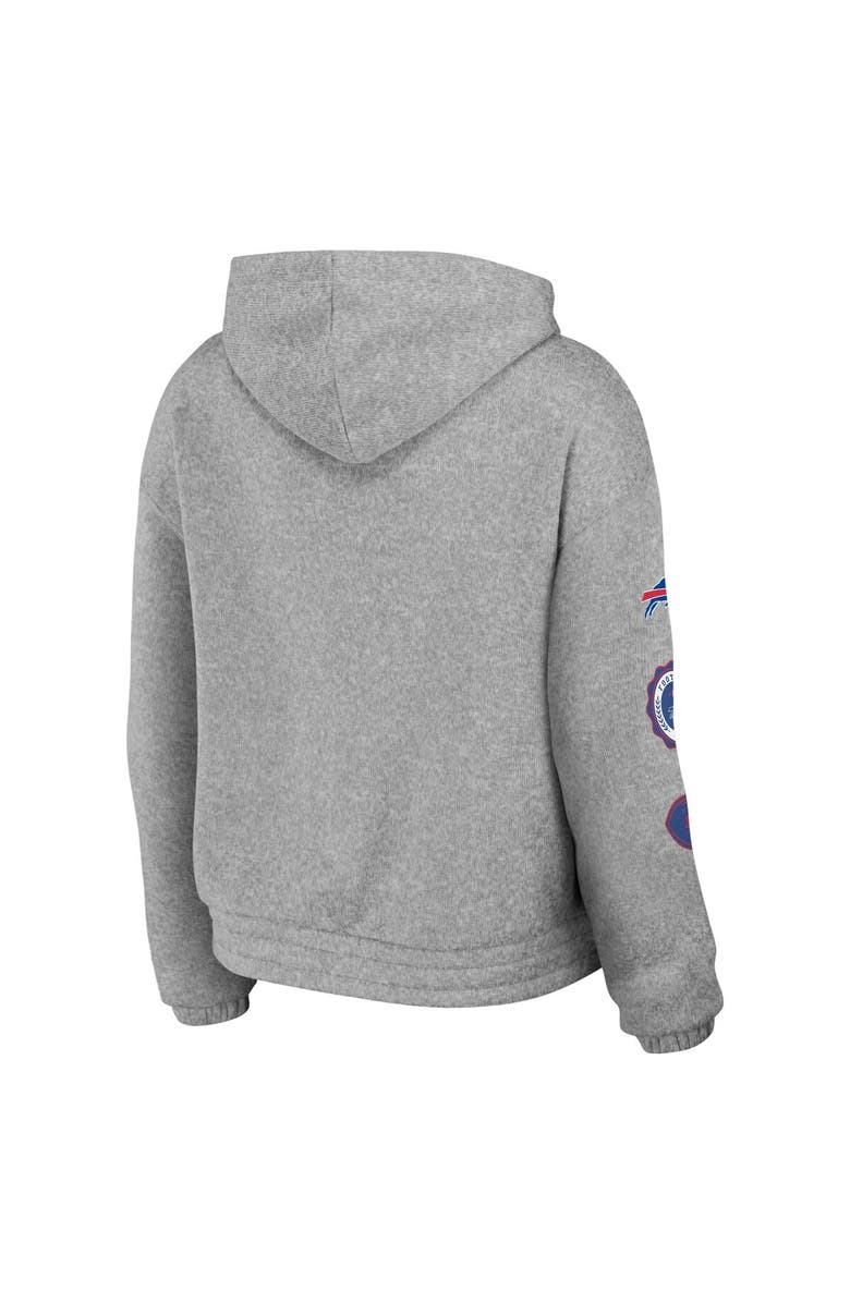 WEAR by Erin Andrews Women's WEAR by Erin Andrews Heather Gray Buffalo Bills Full-Zip Hoodie, Alternate, color, Heather Gray