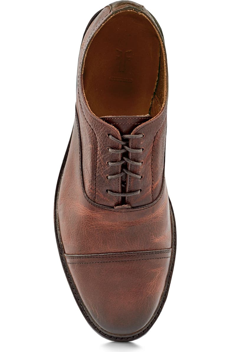 Frye Paul Bal Cap Toe Oxford, Alternate, color, Walnut