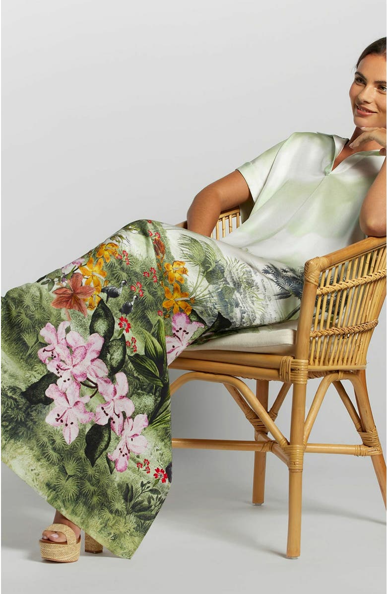 Tori Richard Artistic Garden Alana Caftan, Alternate, color, 