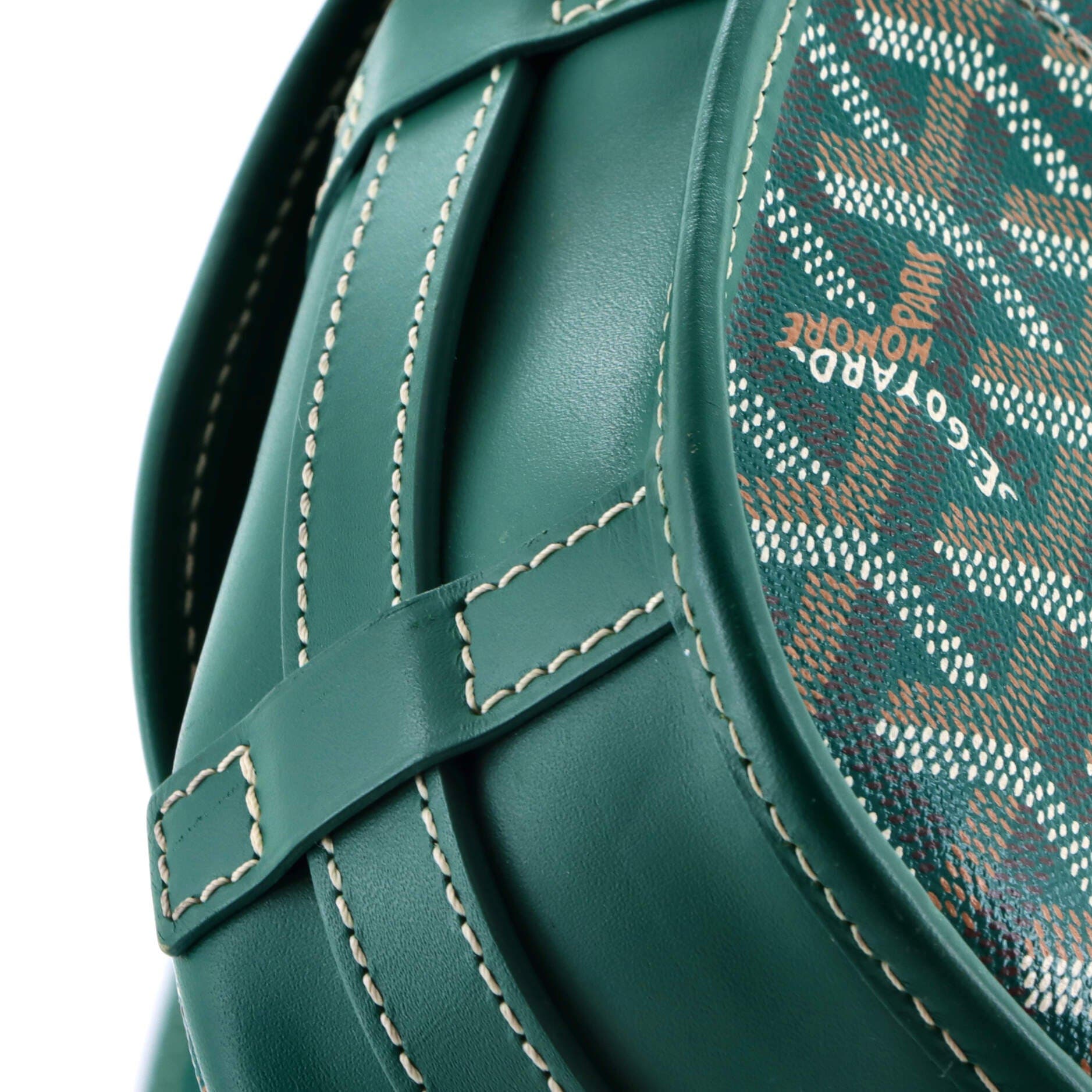 Pre-Owned Goyard Belvedere II Messenger Bag Coated Canvas PM, Alternate, color, Green