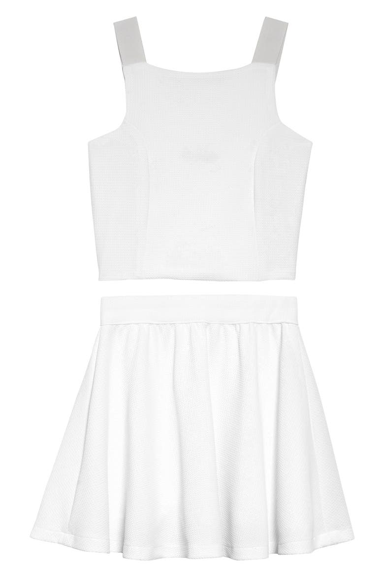 Two-Piece Dress, Main, color, WHITE