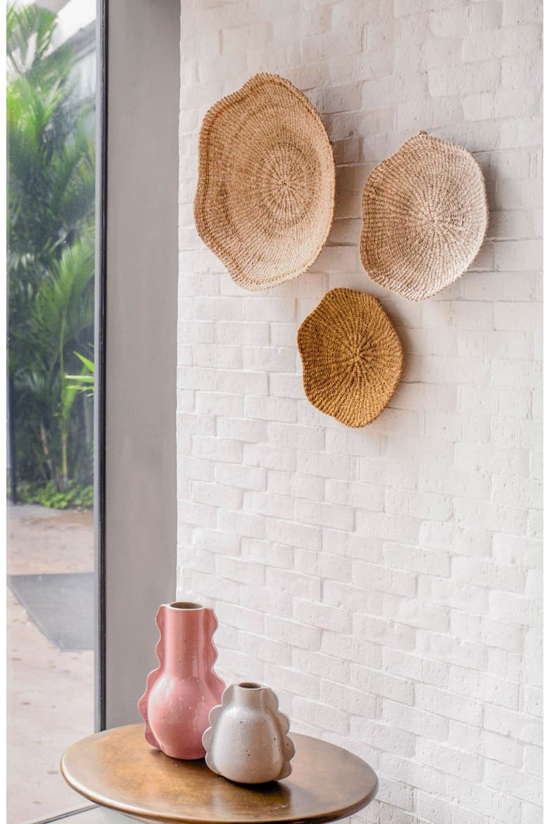 Scallop Edge Wall Basket, Alternate, color, Natural