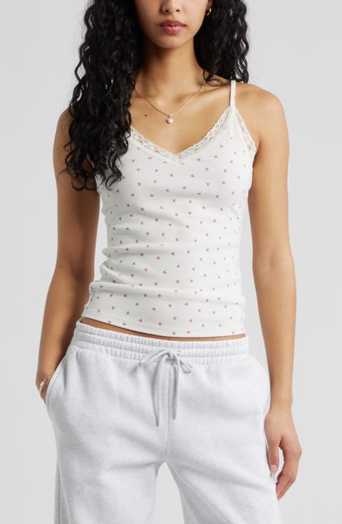 Lace Trim V-Neck Camisole