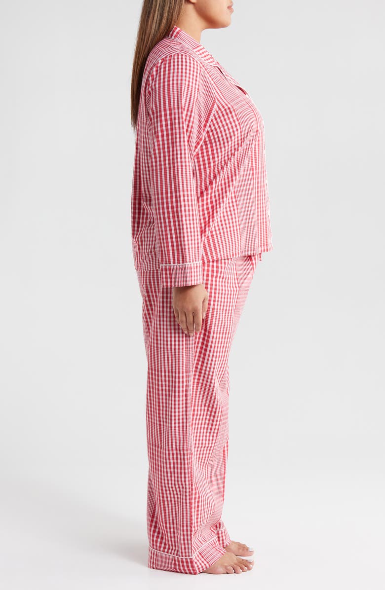 Nordstrom Classic Cotton Pajamas, Alternate, color, Red- Pink Gradient Plaid
