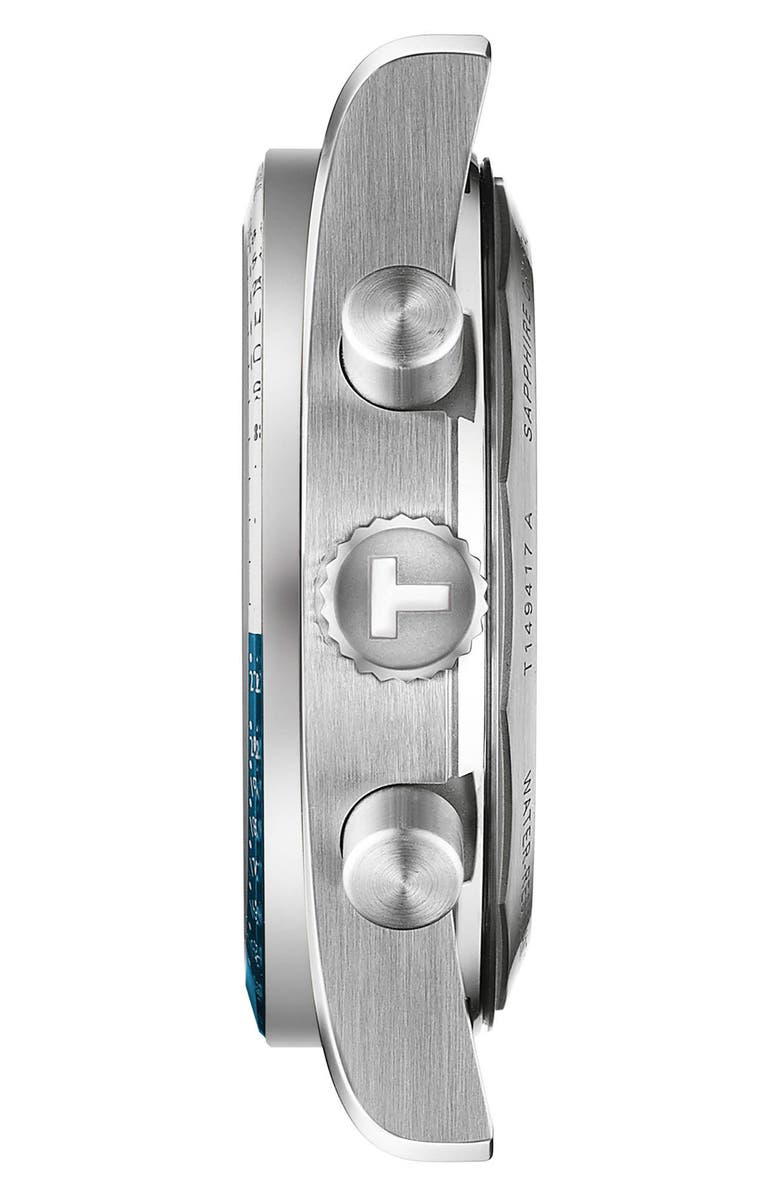 Tissot PR516 Bracelet Chronograph Watch, 40mm, Alternate, color, Blue