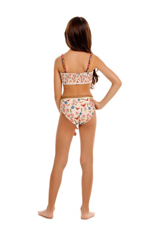 Agua Bendita Kids' Sky Reversible Two-piece Swimsuit In Multi