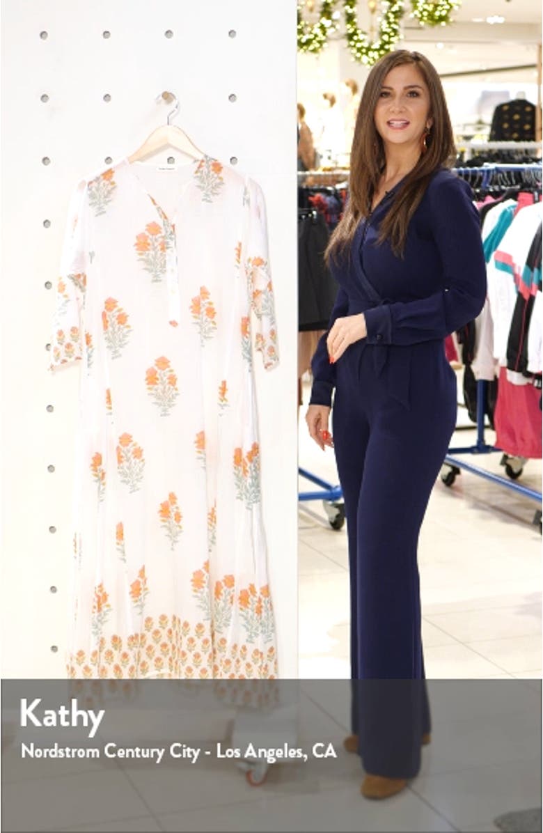 Borem Floral Cover-Up Maxi Dress, sales video thumbnail