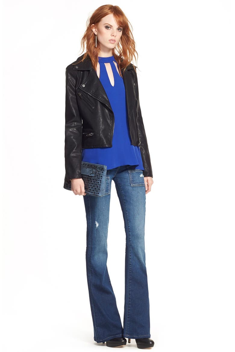 'Hotel' Flare Jeans, Alternate, color, BLUE