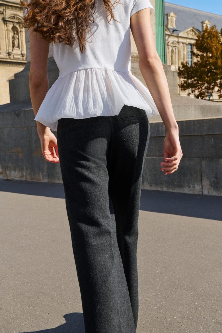 Embellished Trousers, Alternate, color, Dark gray