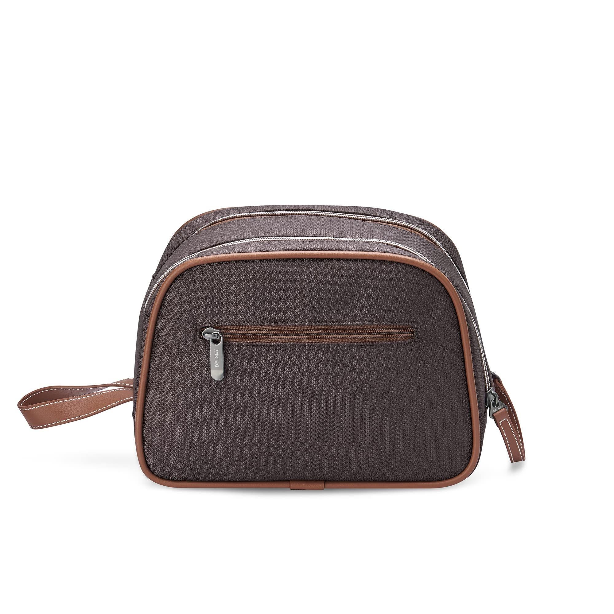 Delsey Paris Chatelet Air 2.0 Toiletry and Makeup Travel Bag, Alternate, color, Chocolate
