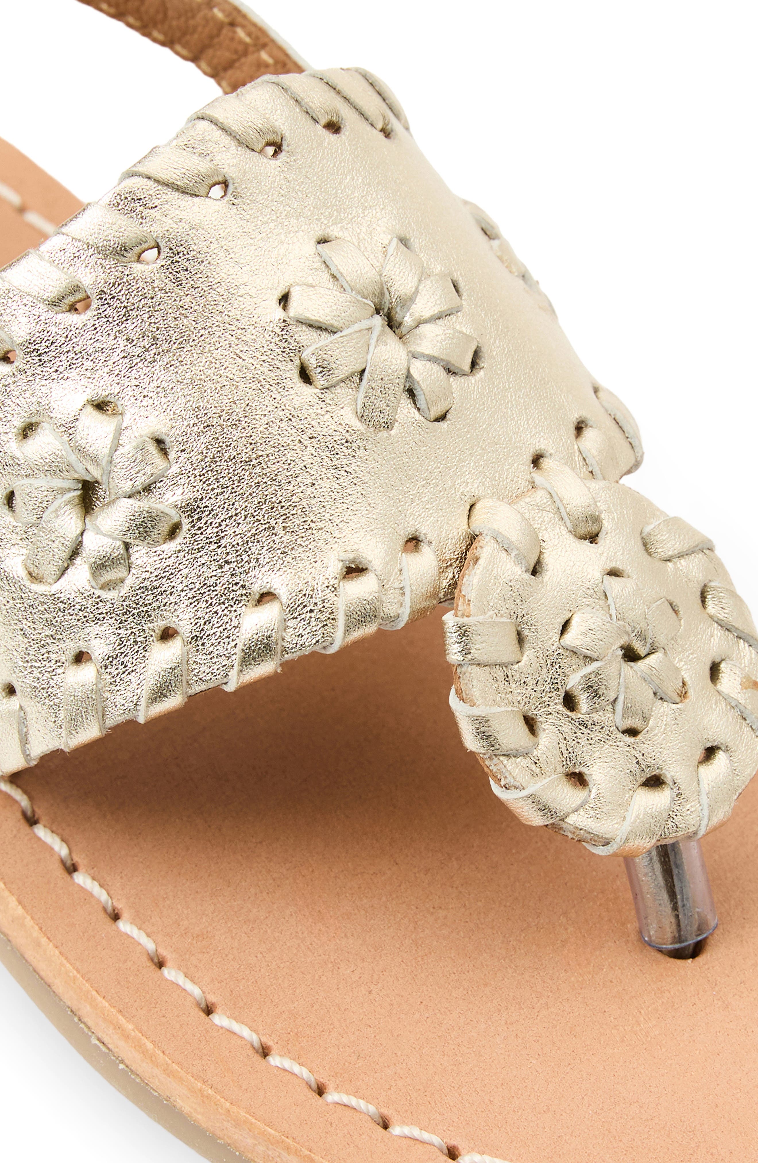 Jack Rogers Kids' Jacks Slingback Sandal, Alternate, color, Platinum