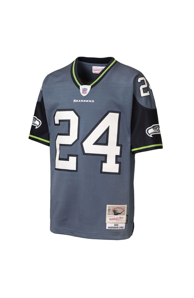 Mitchell & Ness Youth Mitchell & Ness Marshawn Lynch Blue Seattle Seahawks Legacy Jersey, Alternate, color, Blue
