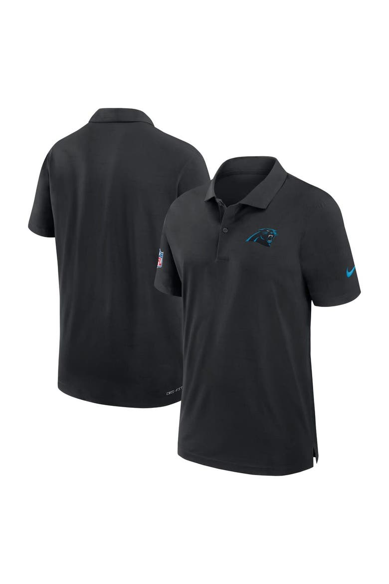 Men's Nike Black Carolina Panthers 2024/25 Sideline Performance Polo, Main, color, Black