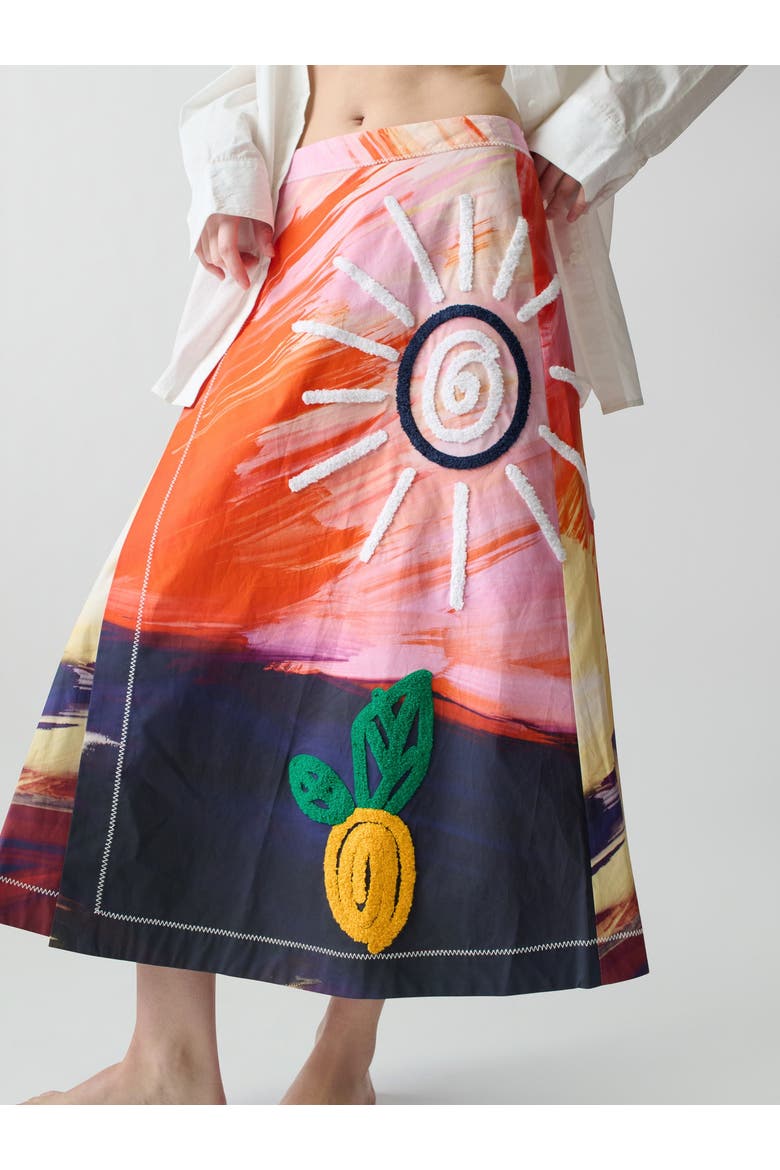 Ilias Skirt, Main, color, Sunset Print
