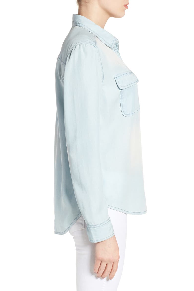 Denim Shirt, Alternate, color, SUPER BLEACH