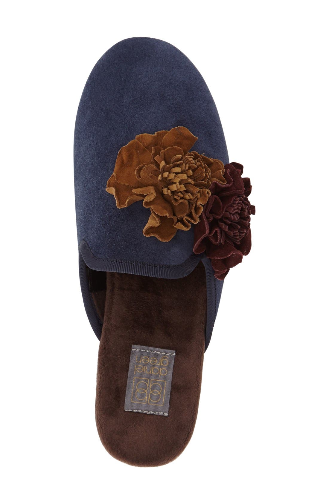 Lilah Scuff Slipper, Alternate, color, NAVY SUEDE