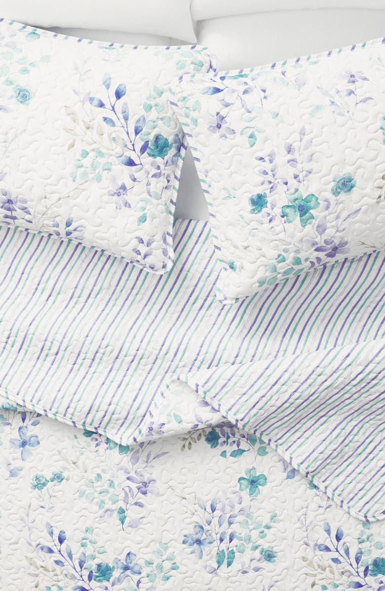 Woven & Weft Botanic Floral Quilt & Sham Set, Alternate, color, Bouquet