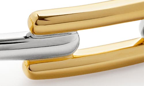 Monica Vinader Slim Signature Link Bangle In Gold