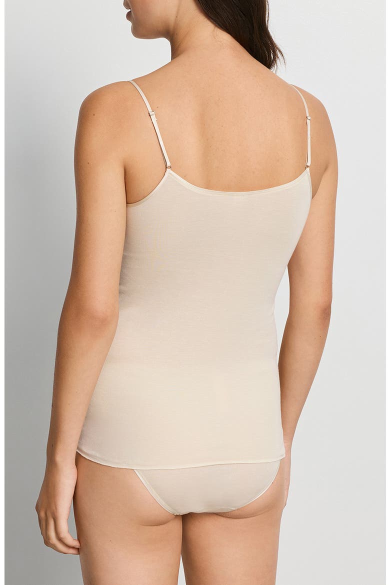 Cotton Seamless Spaghetti Camisole, Alternate, color, SUMMER SAND