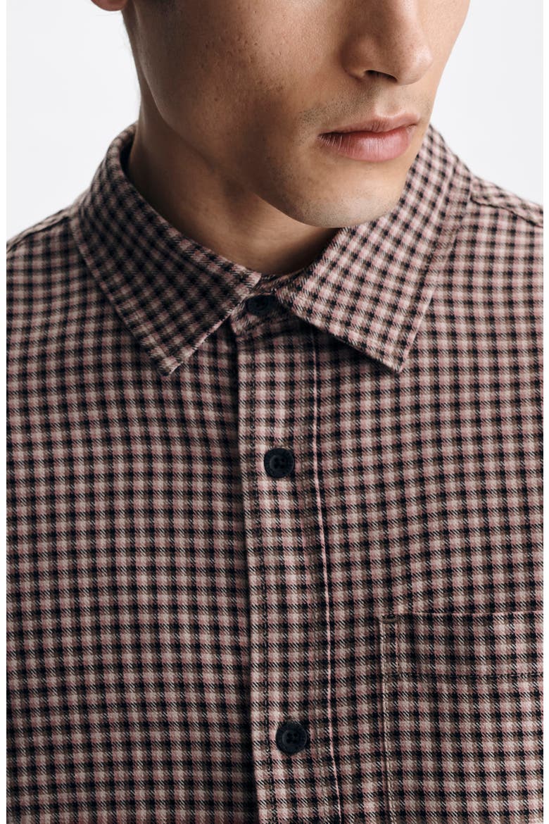 Check Button-Up Shirt, Alternate, color, BLACK CHECK
