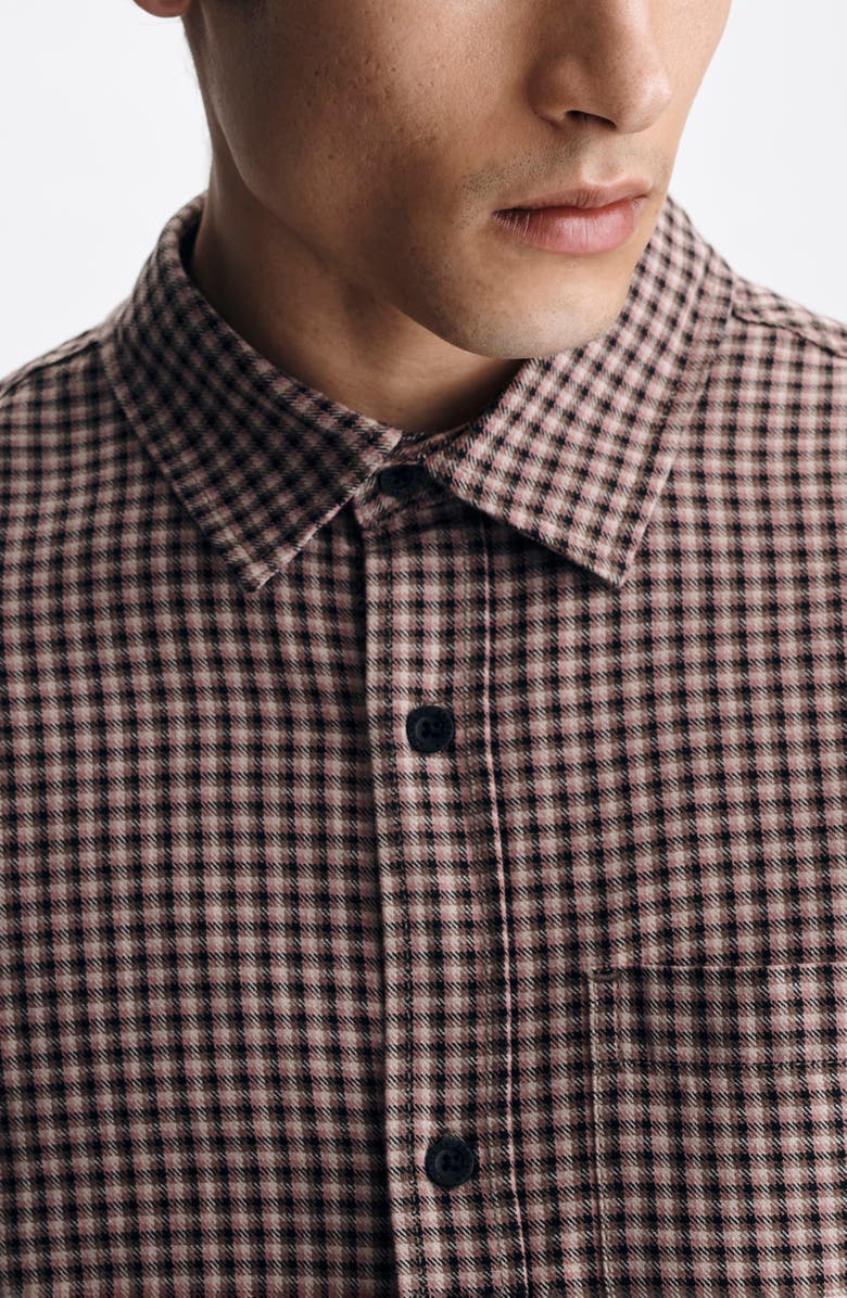 Brooklyn Industries Check Button-Up Shirt, Alternate, color, Black Check