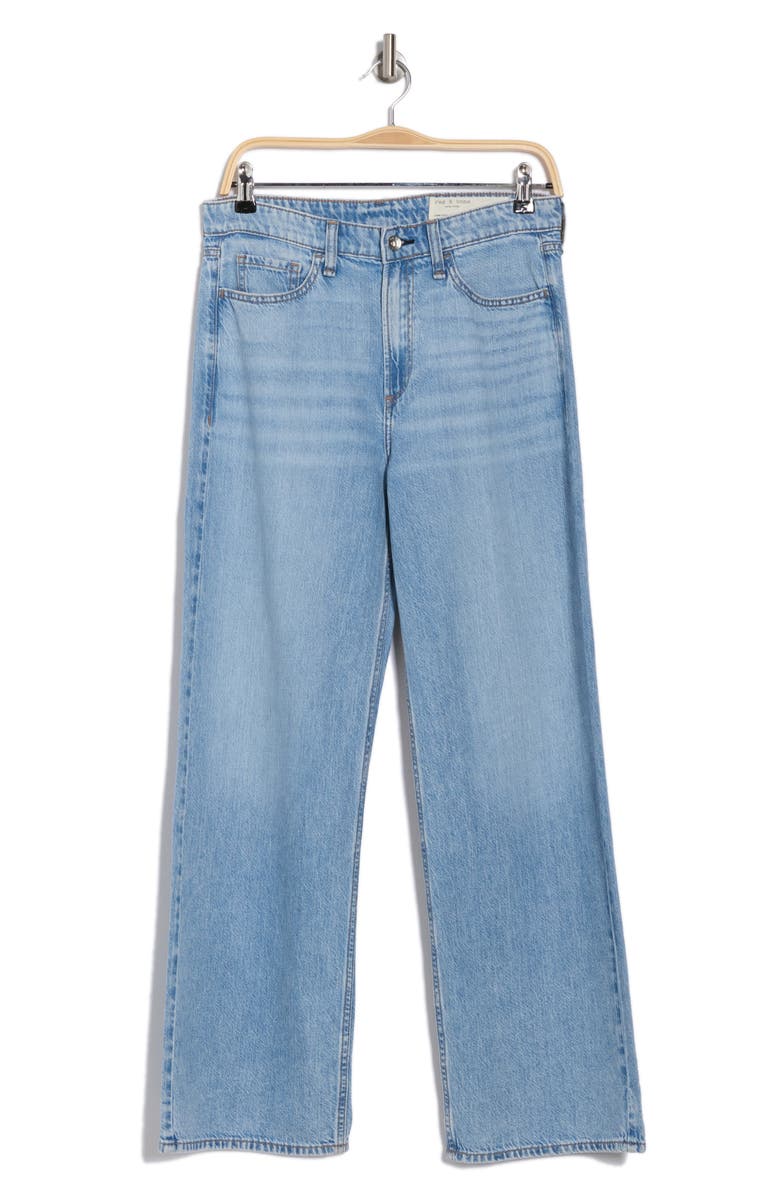 rag & bone Lori High Waist Wide Leg Jeans, Alternate, color, Lansdale