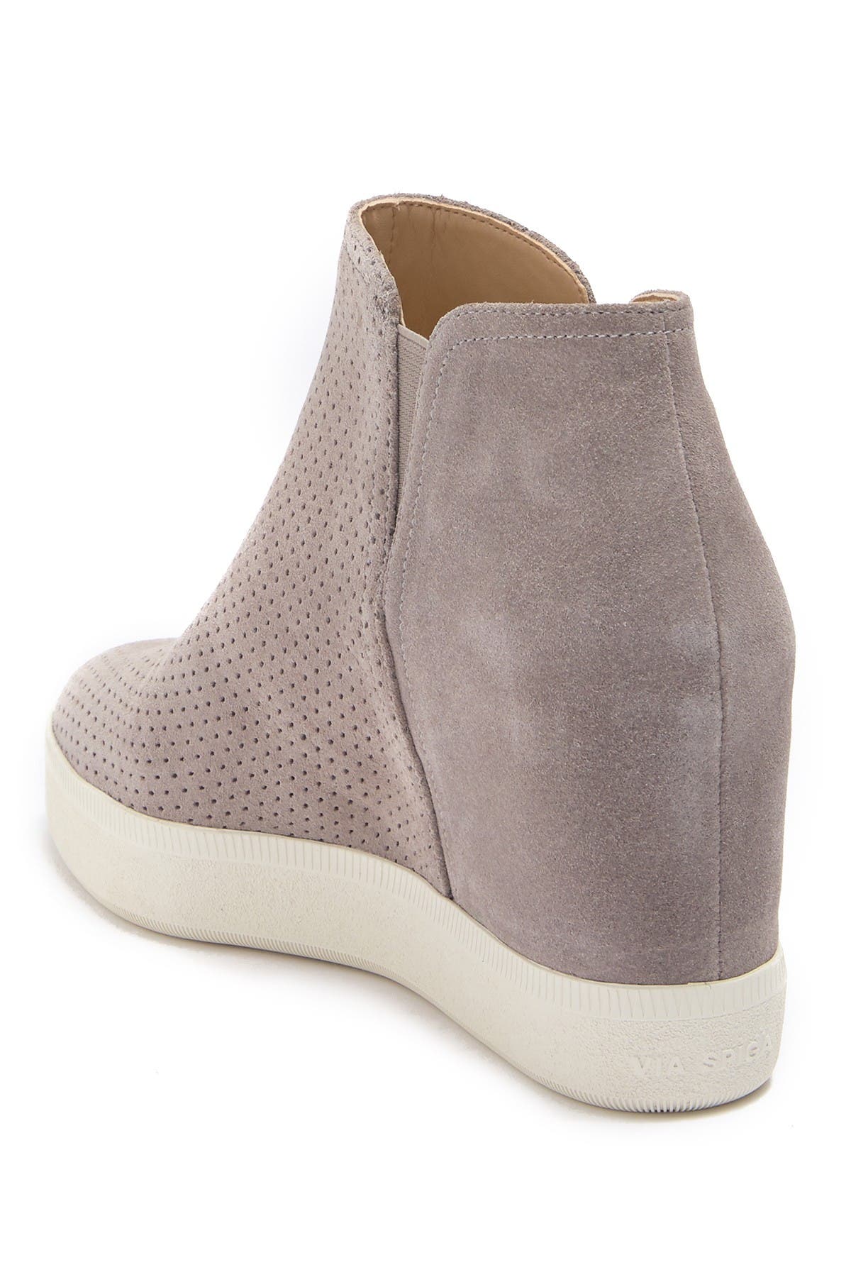 Via Spiga Savine Wedge Suede Sneaker, Alternate, color, 